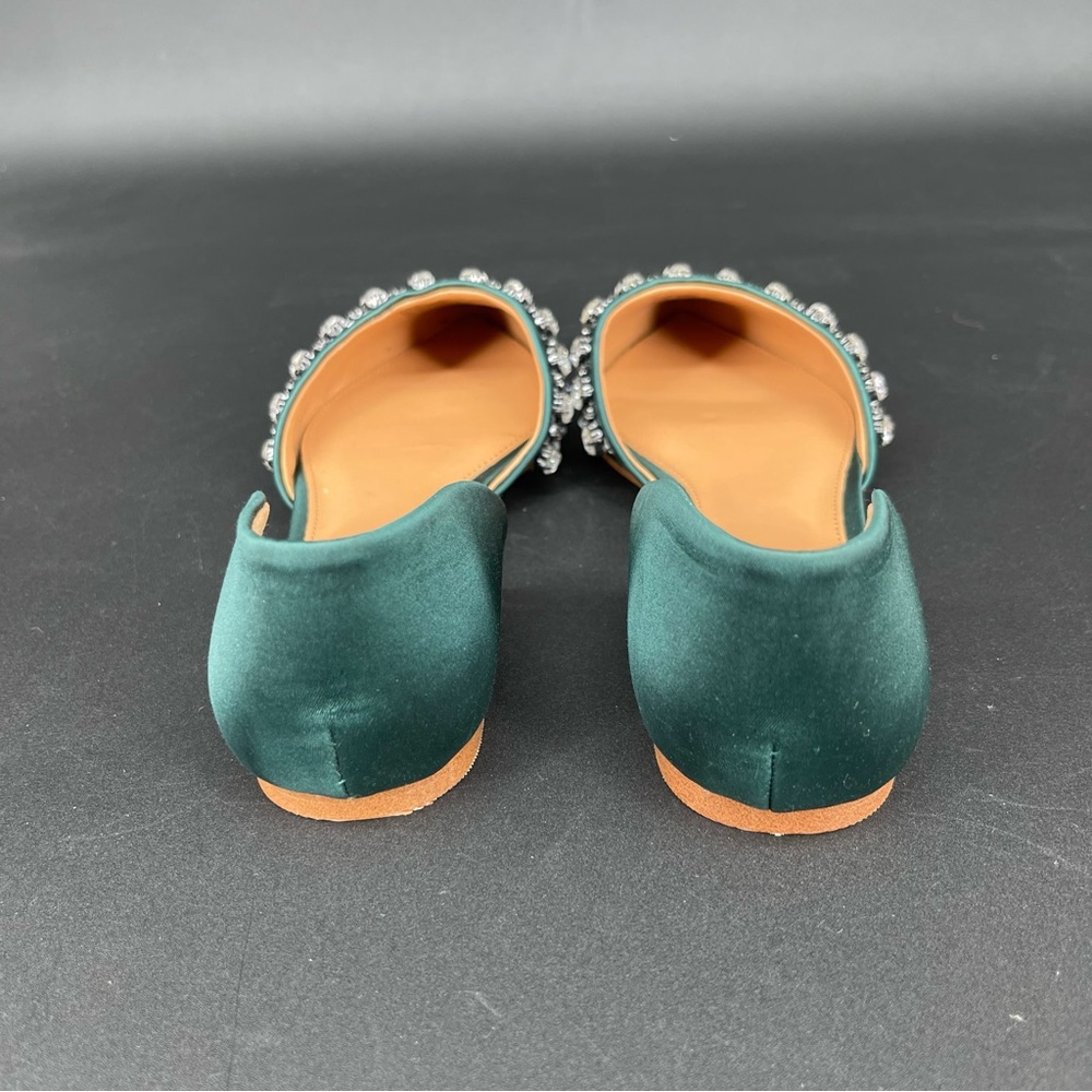 New ~ J. Crew Factory Satin jeweled Zoe d'Orsay flats Size 7 - Picture 8 of 9